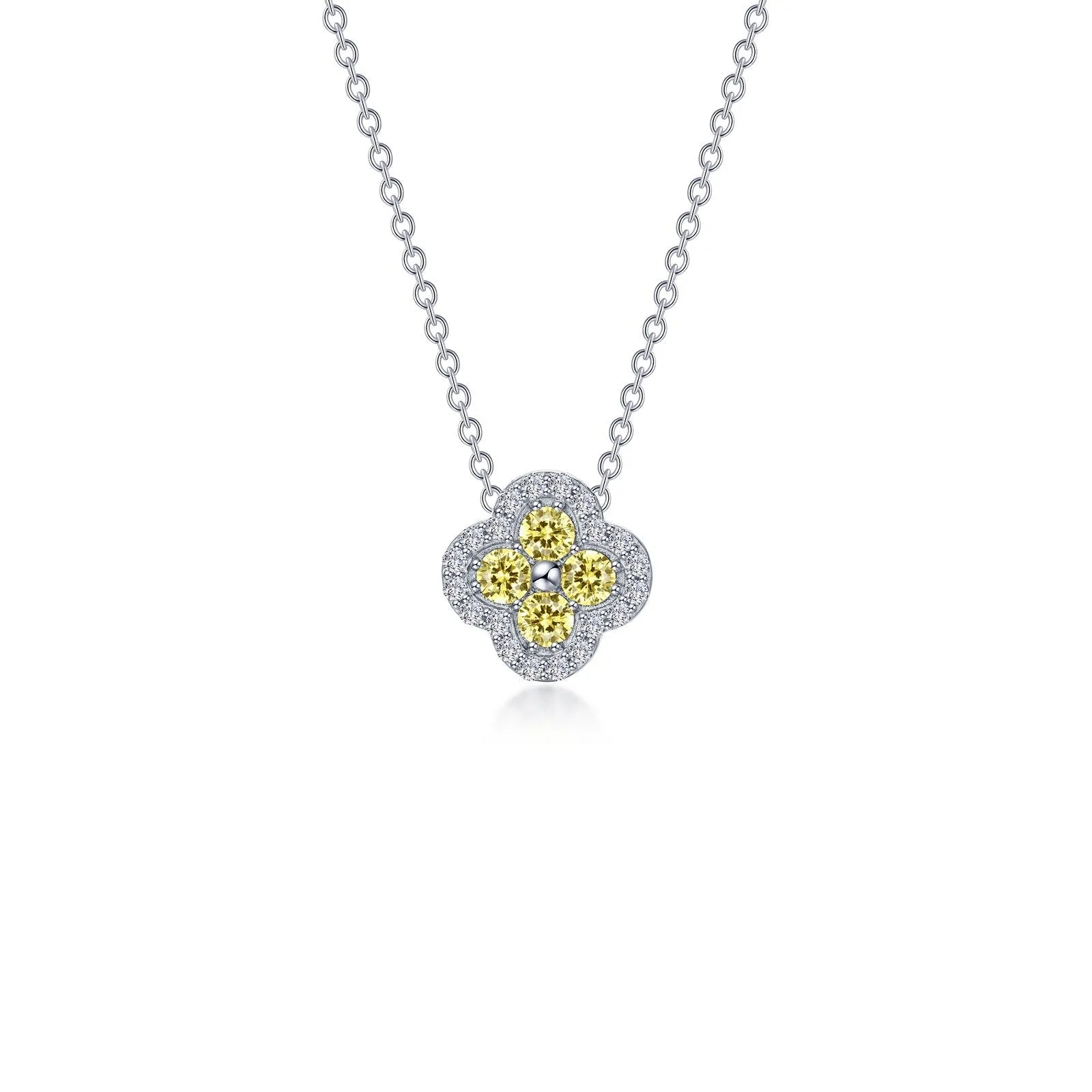 0.65 CTW Halo Necklace