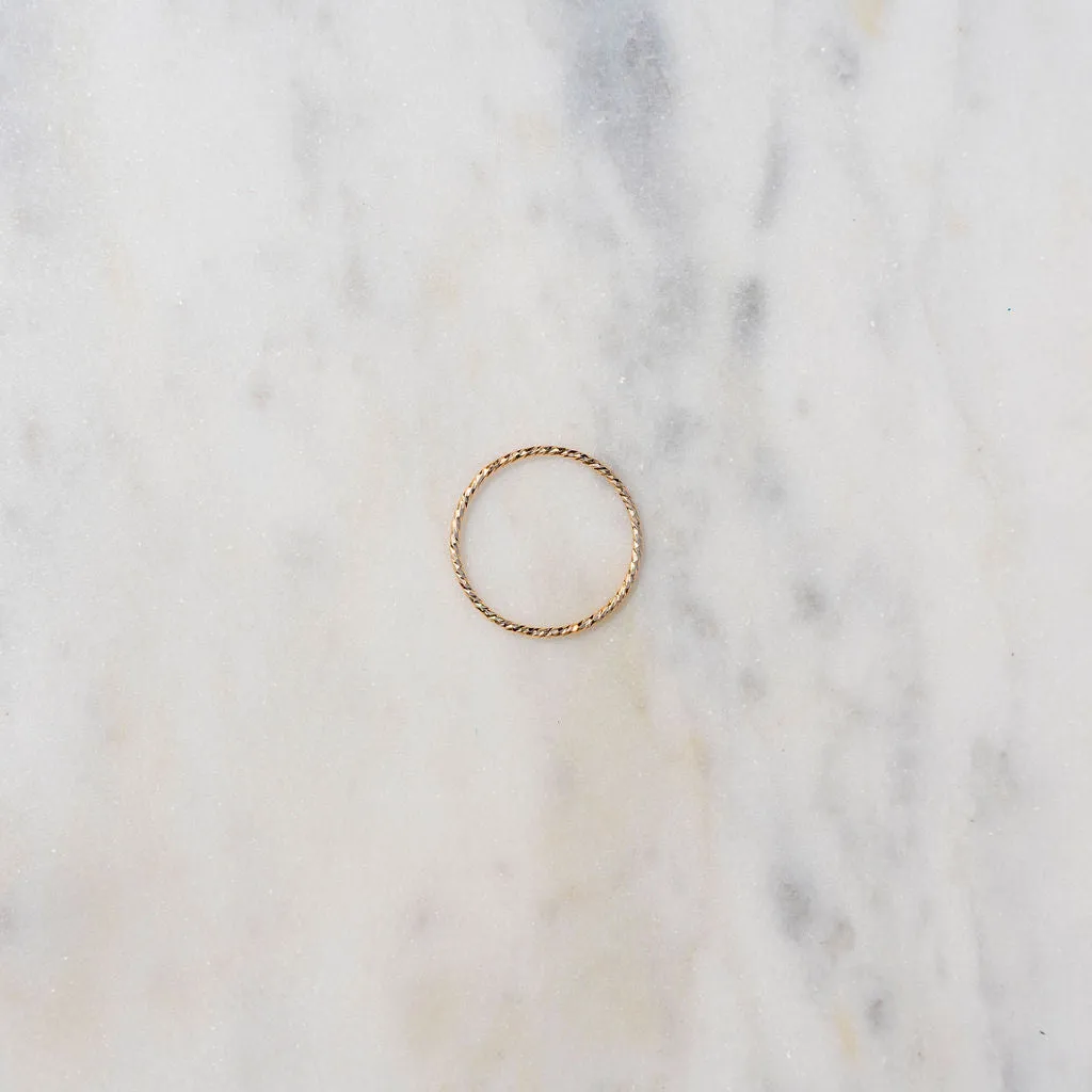 14 K Yellow Gold Stacking Rings