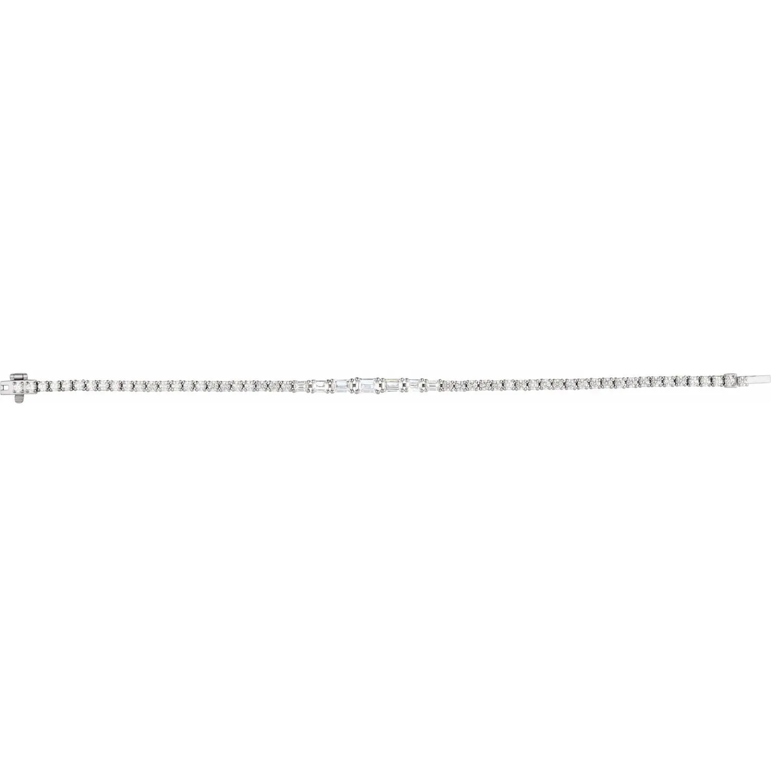 14k Gold 4 5/8 CTW Lab-Grown Diamond Line Bracelet 7"