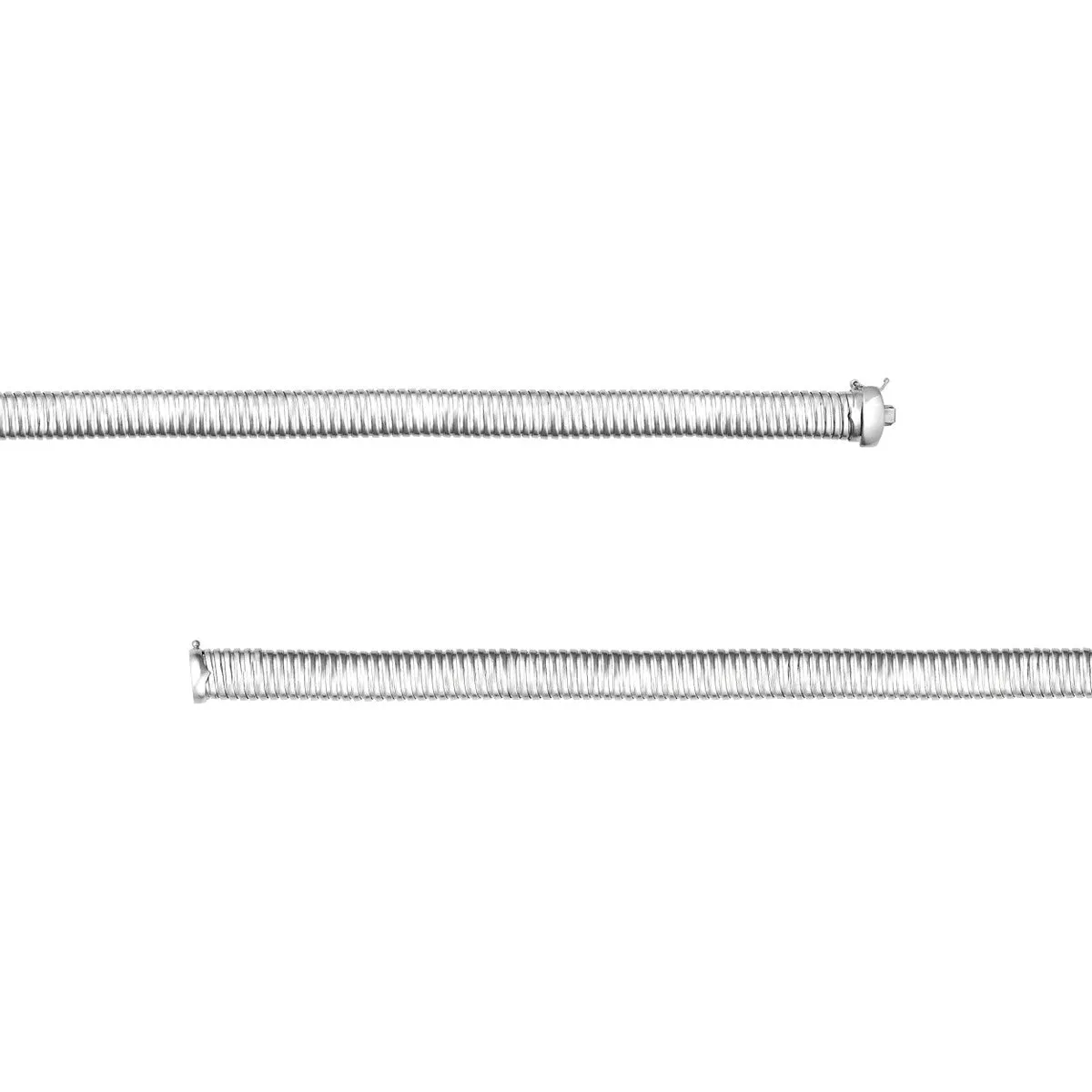 14mm Sterling Silver Tubogas Necklace