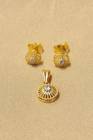22 KT Gold Designer Pendant Set (D65)