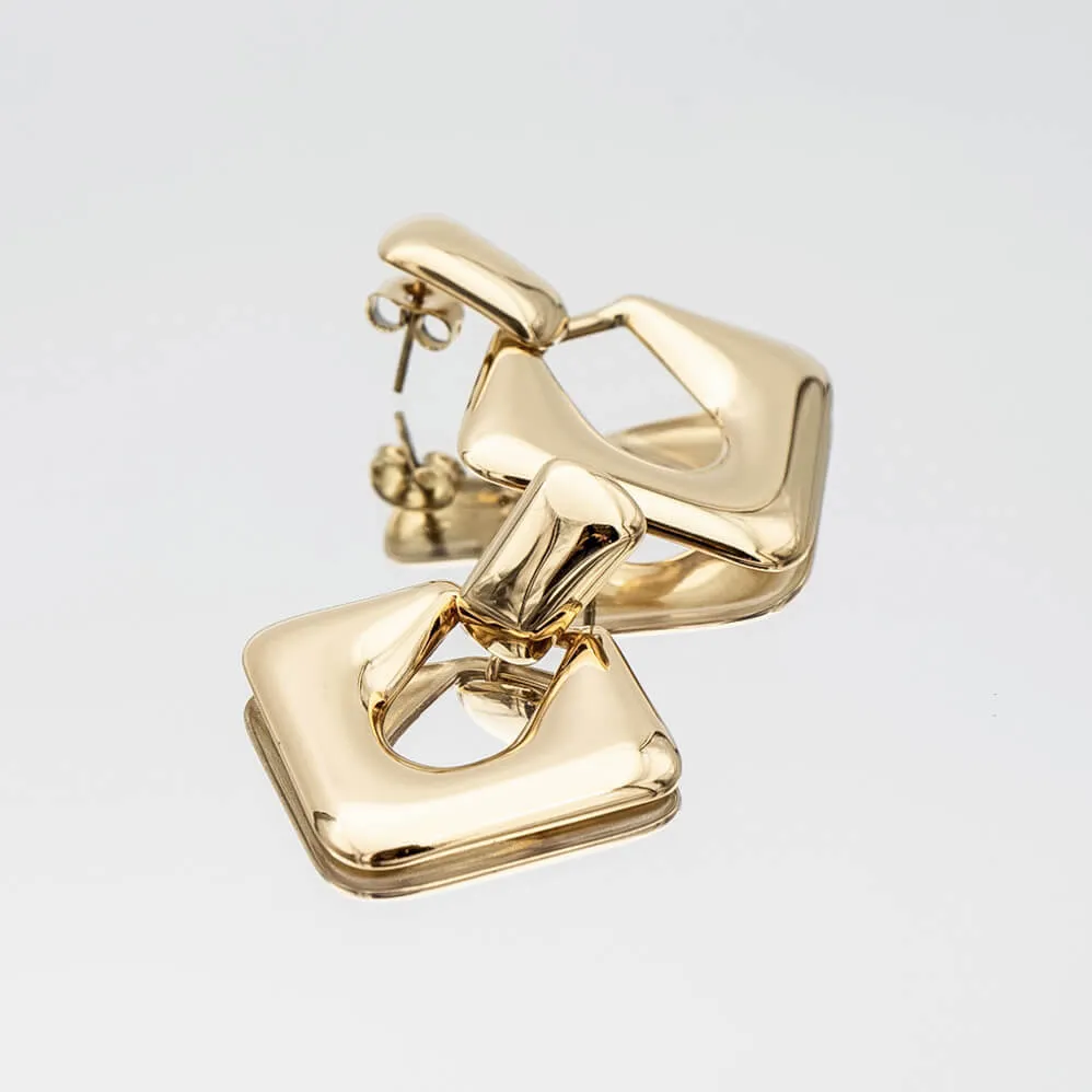 Anika Link Drop Earrings