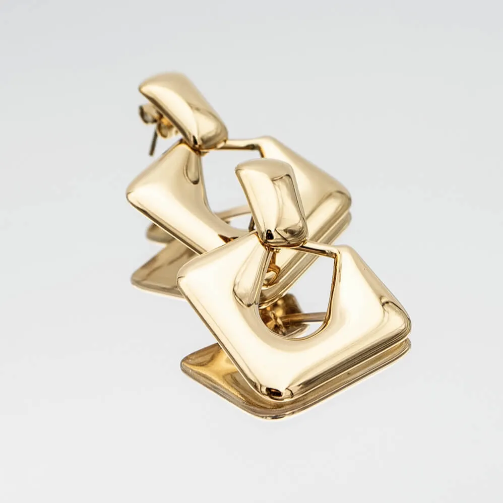Anika Link Drop Earrings