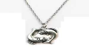 Antique Fish Necklace Steampunk Necklace  For Women
