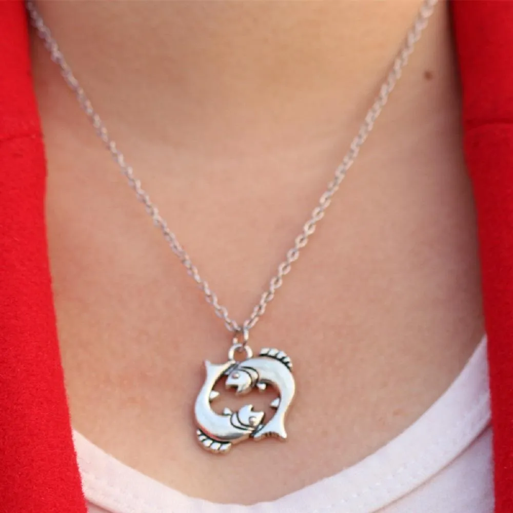 Antique Fish Necklace Steampunk Necklace  For Women