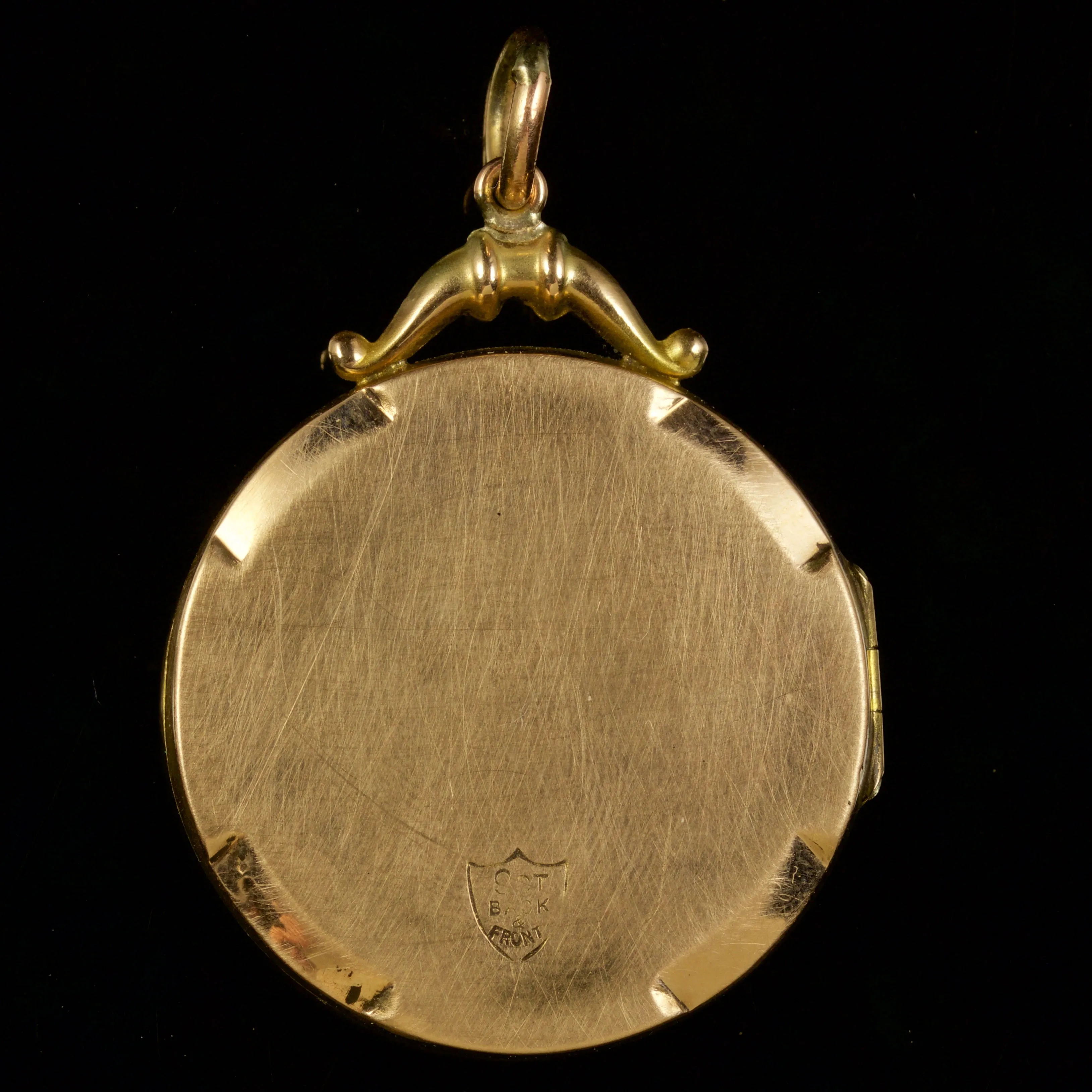 Antique Victorian Ruby Pearl Amethyst Locket 9Ct Circa 1900