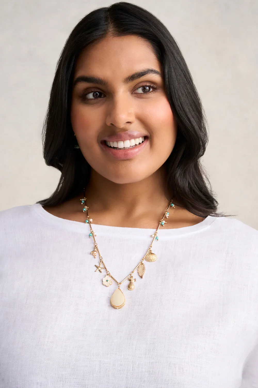 Ariel Charm Necklace - Multi