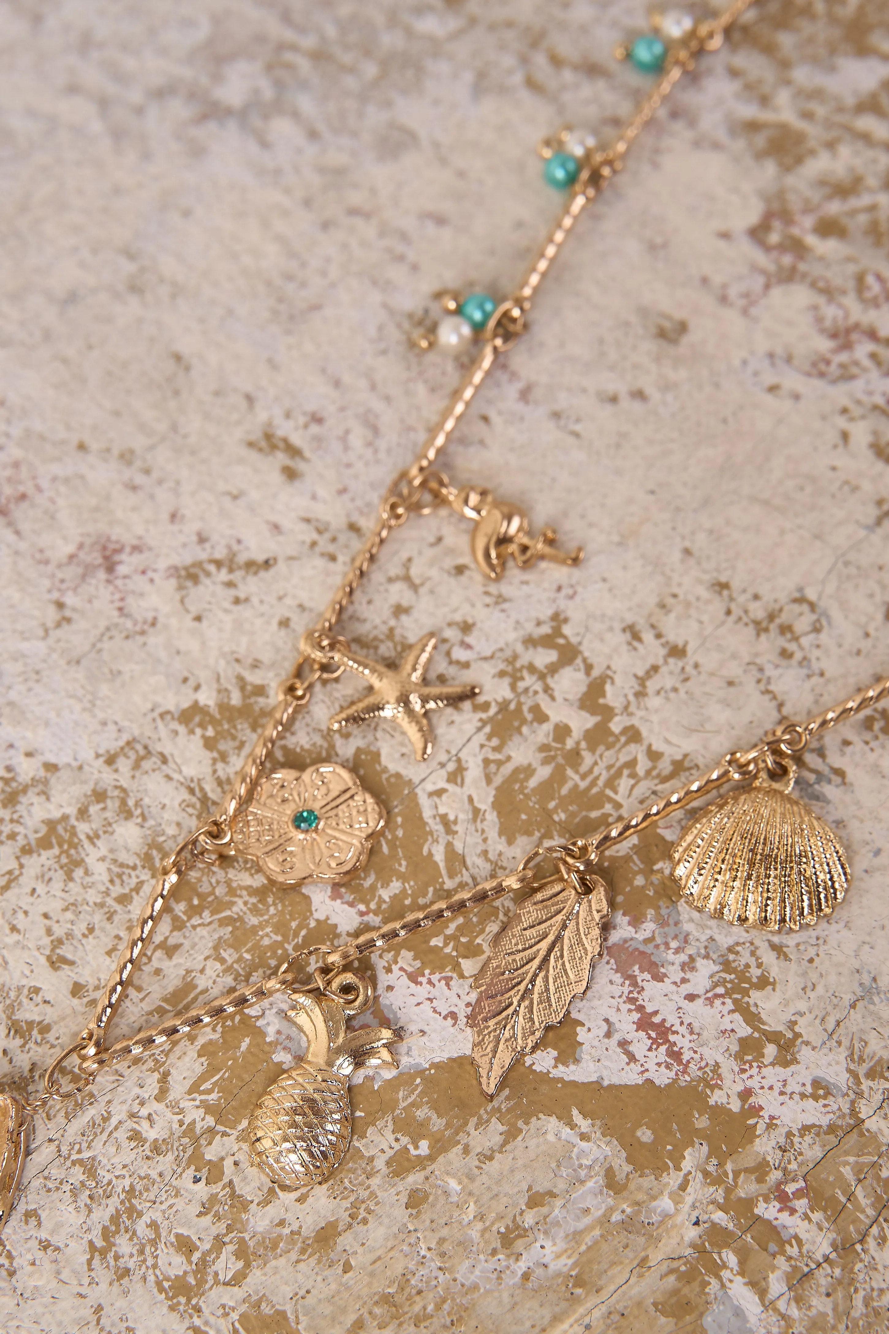 Ariel Charm Necklace - Multi
