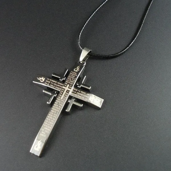 Arrival Rope Bible And Cross Necklace Pendant