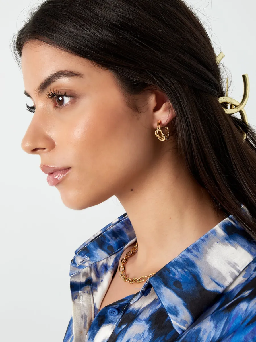 Azalea hoop earrings - original twisted boho chic style