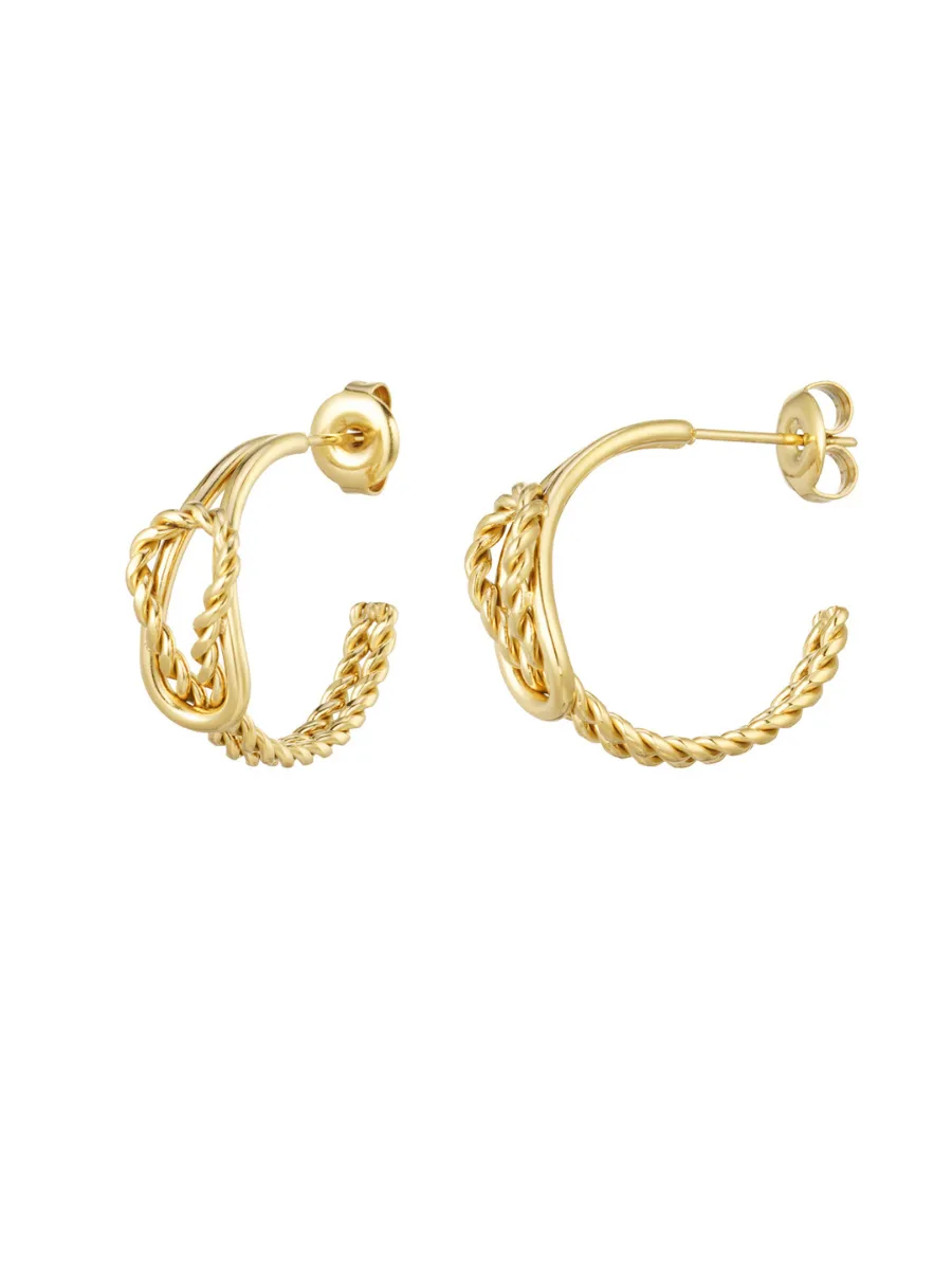 Azalea hoop earrings - original twisted boho chic style
