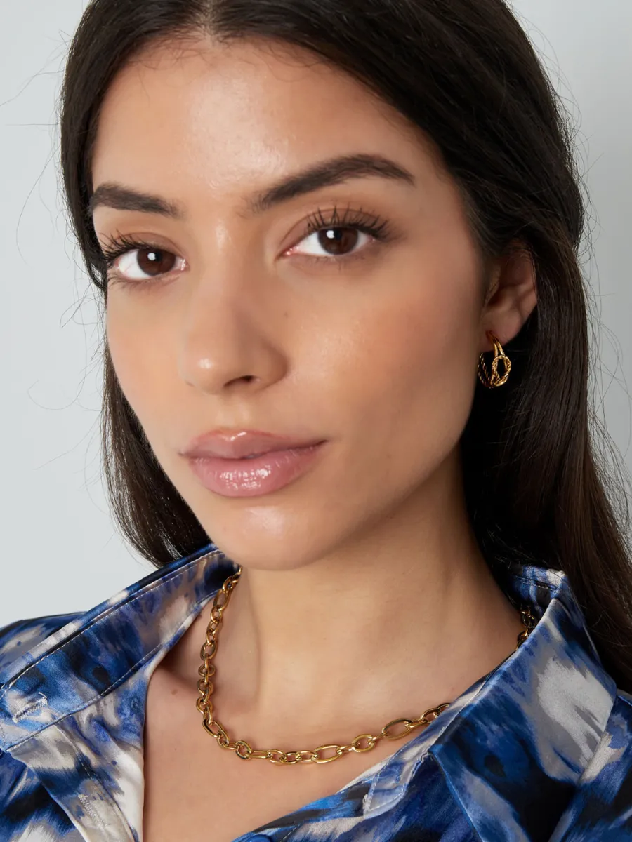 Azalea hoop earrings - original twisted boho chic style