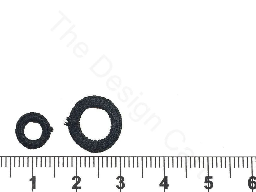 Black Crochet Rings