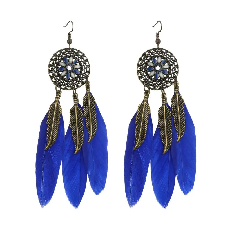 Bohemian Style Feather Earings 32 Choices