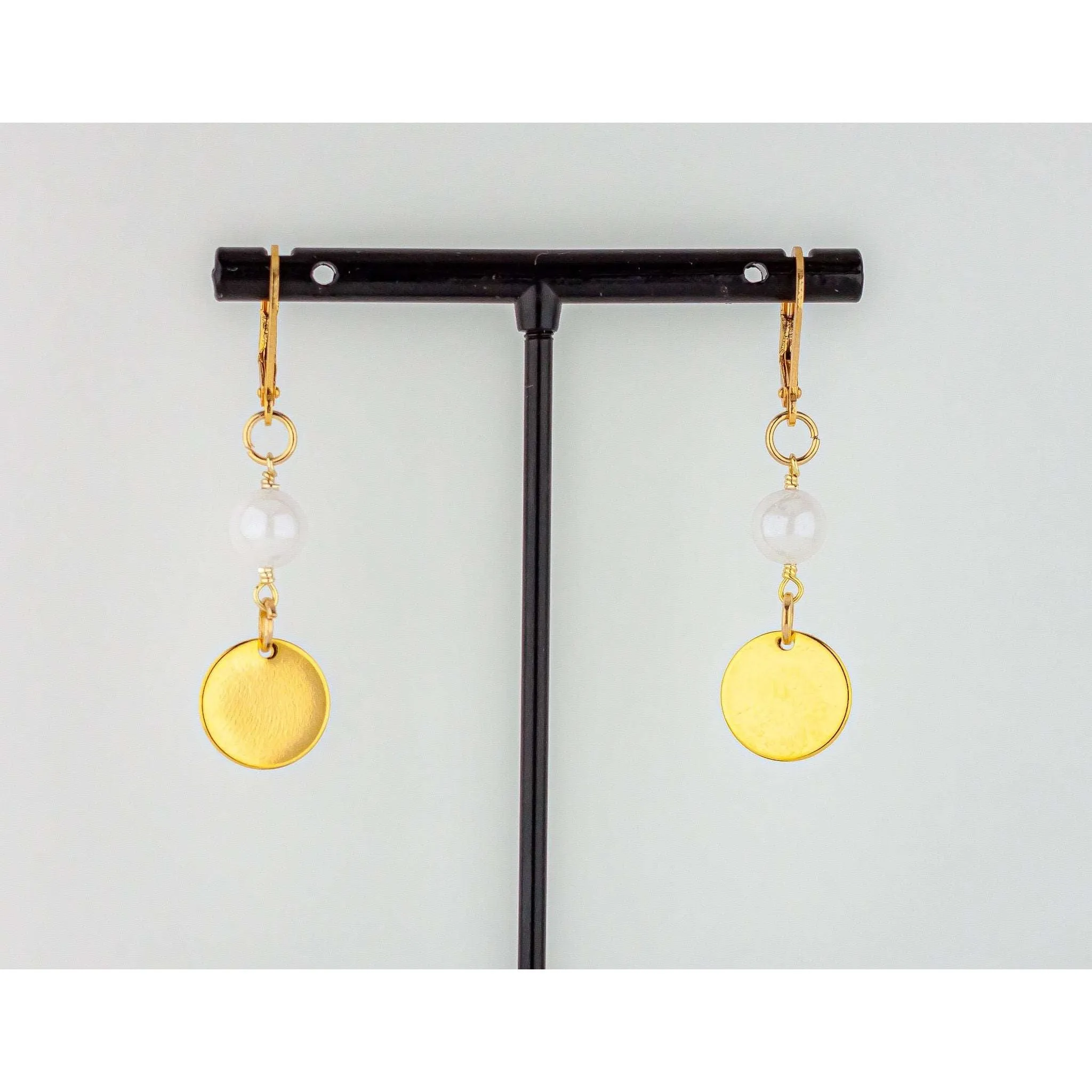 Boho Chic Moonstone Earrings: Mystic White Moonstone Dangle Earrings