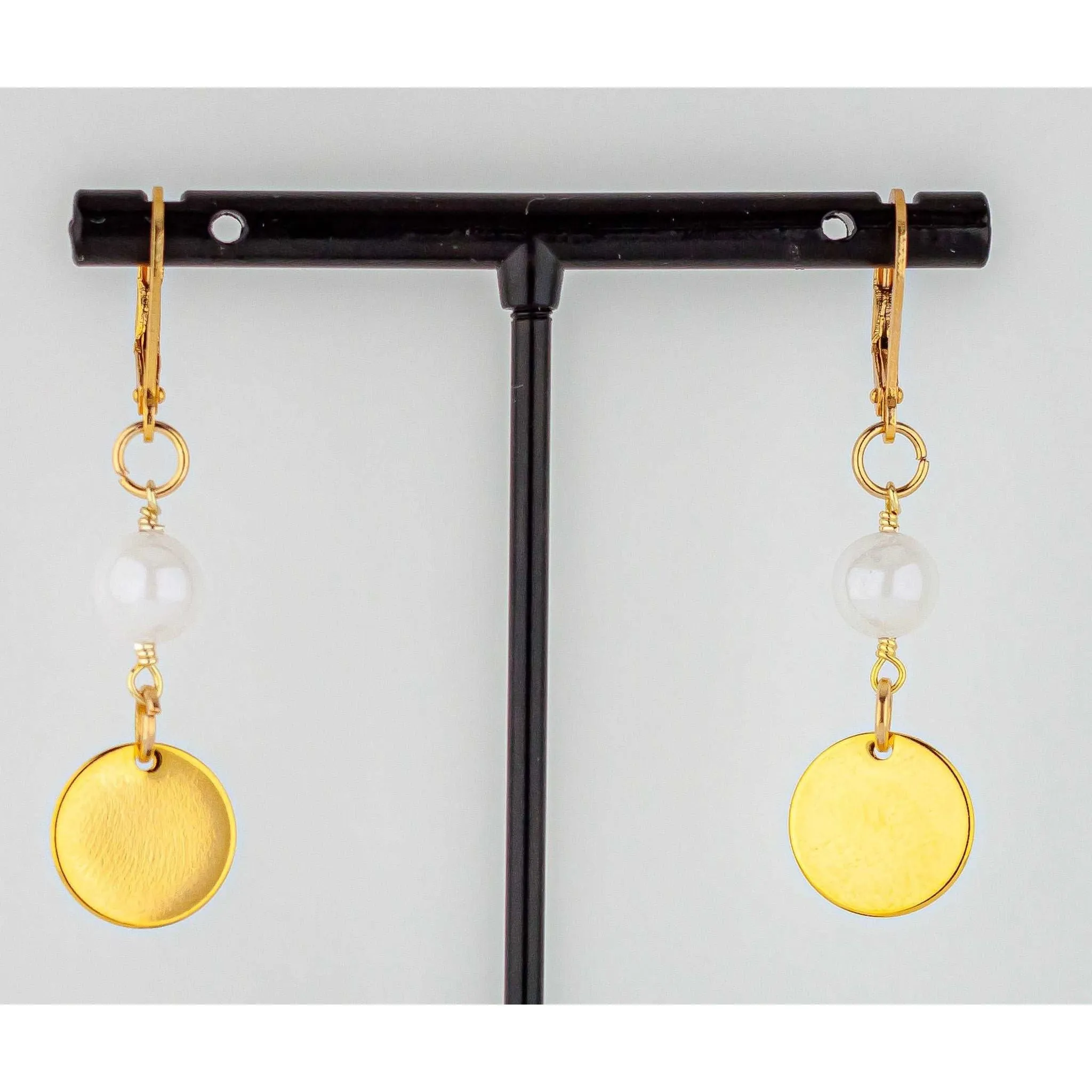 Boho Chic Moonstone Earrings: Mystic White Moonstone Dangle Earrings