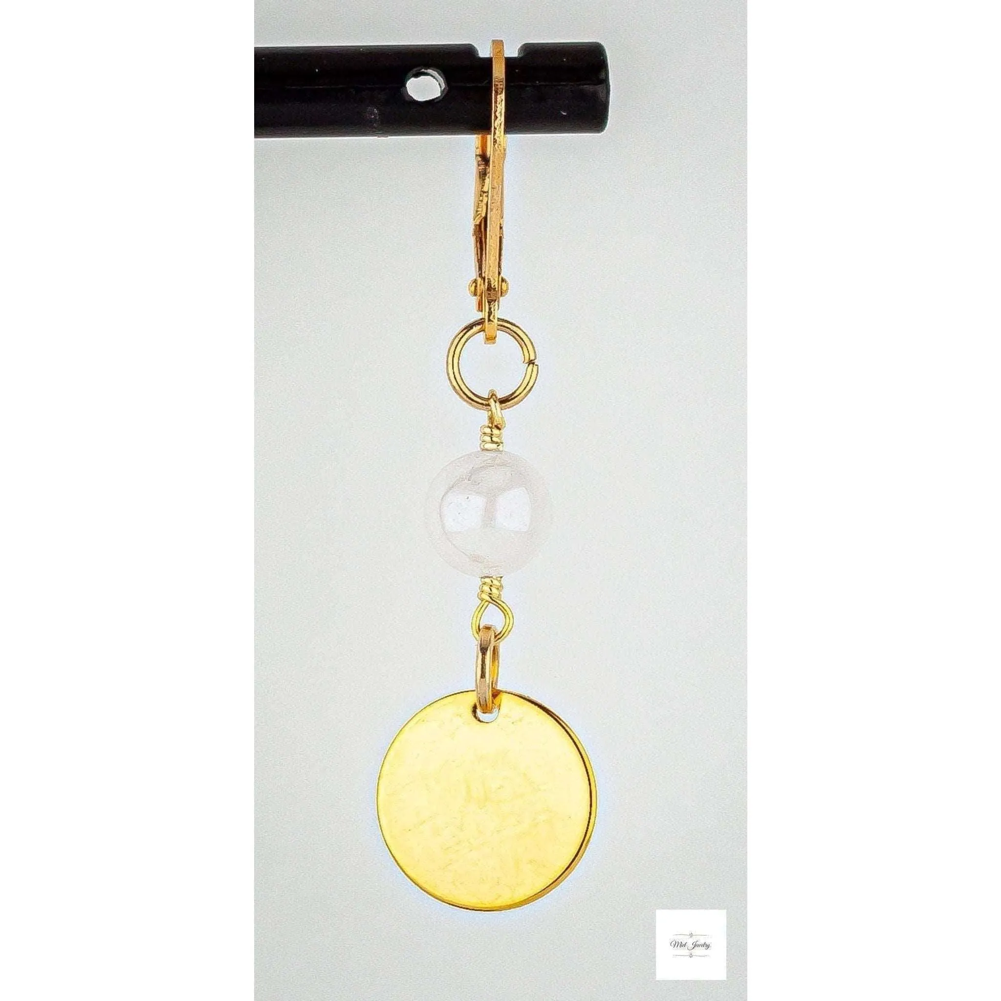 Boho Chic Moonstone Earrings: Mystic White Moonstone Dangle Earrings