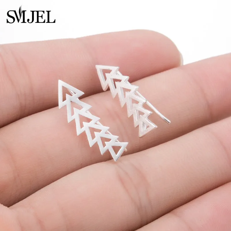 Boho Chic Round Stud Earrings