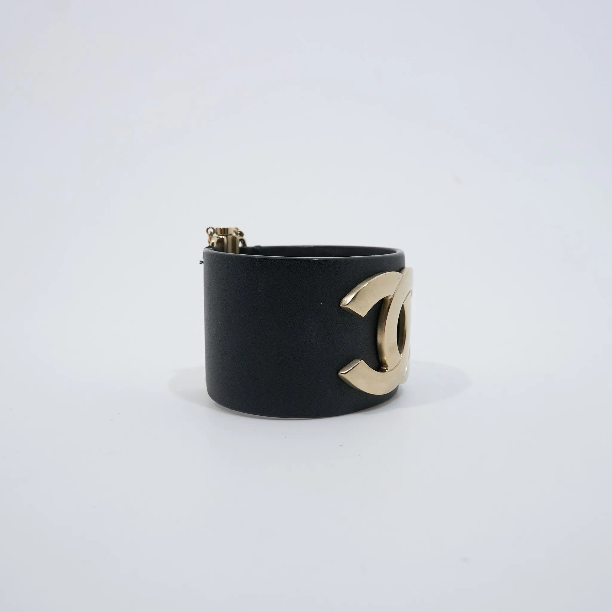 Chanel CC Leather Cuff LGHW