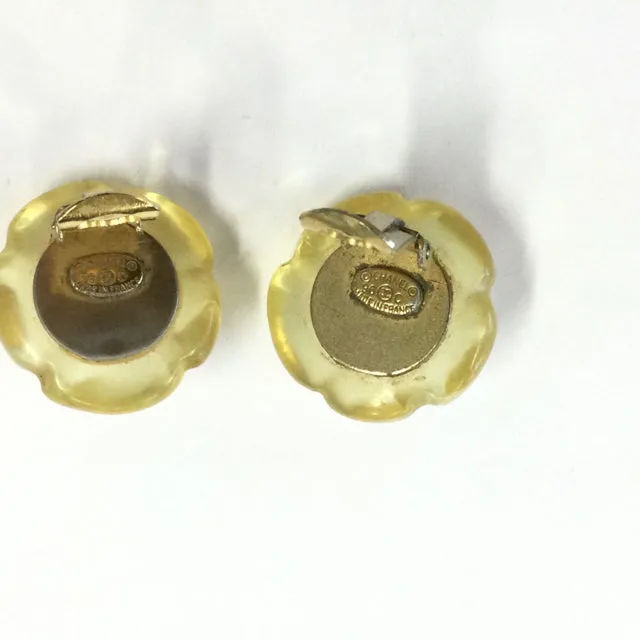Chanel Vintage Camilla Clip Earrings