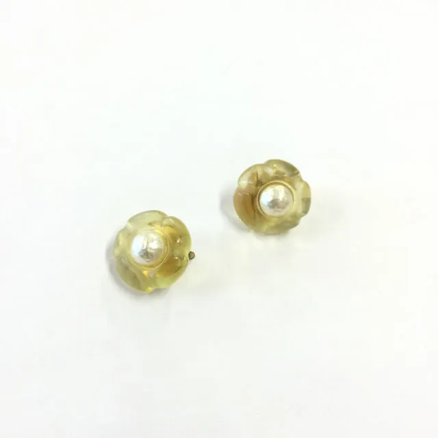 Chanel Vintage Camilla Clip Earrings