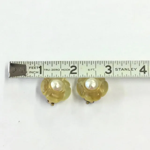 Chanel Vintage Camilla Clip Earrings