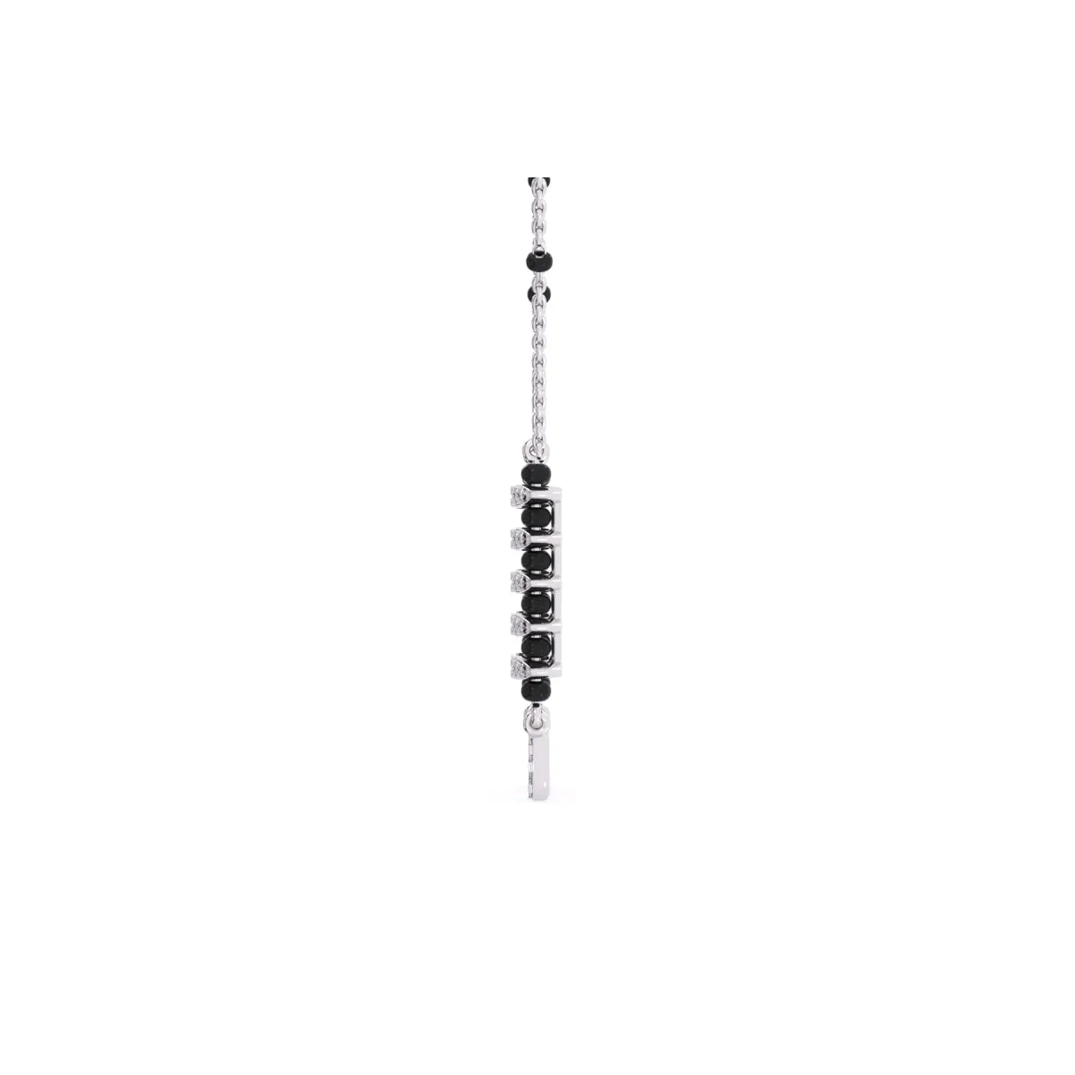 Charming Round Cluster Diamond Mangalsutra