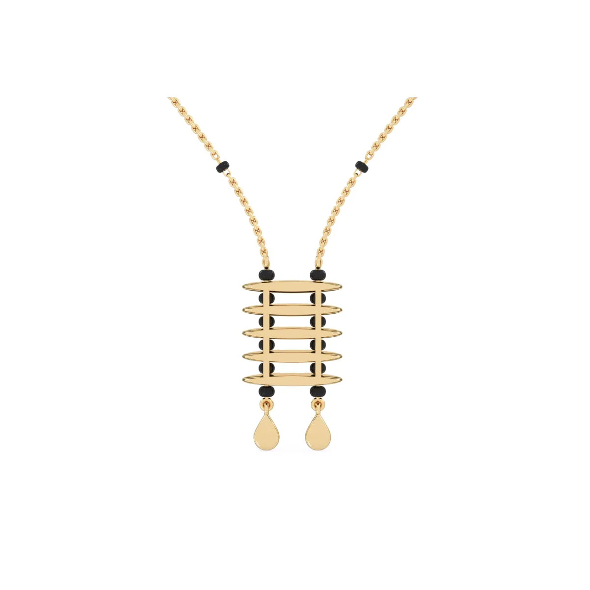 Charming Round Cluster Diamond Mangalsutra