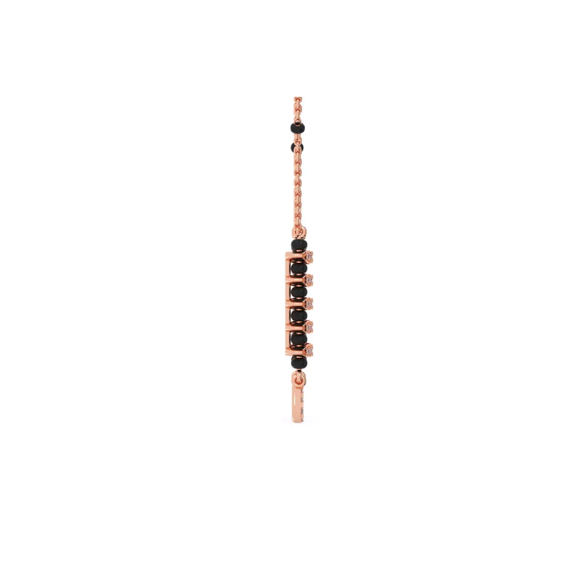 Charming Round Cluster Diamond Mangalsutra