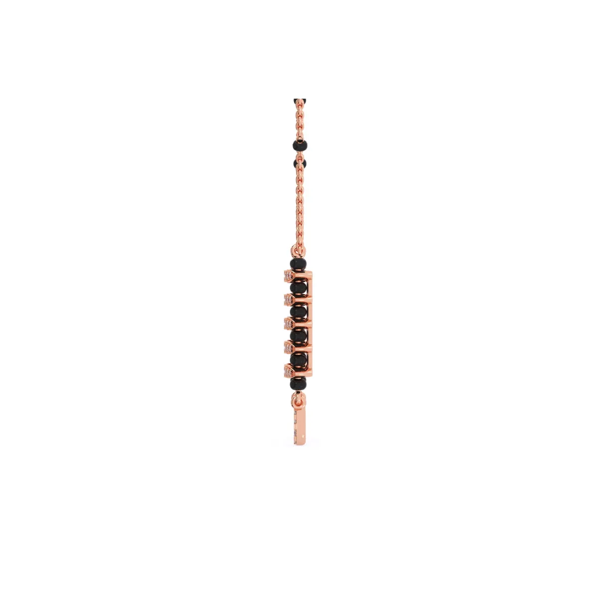 Charming Round Cluster Diamond Mangalsutra