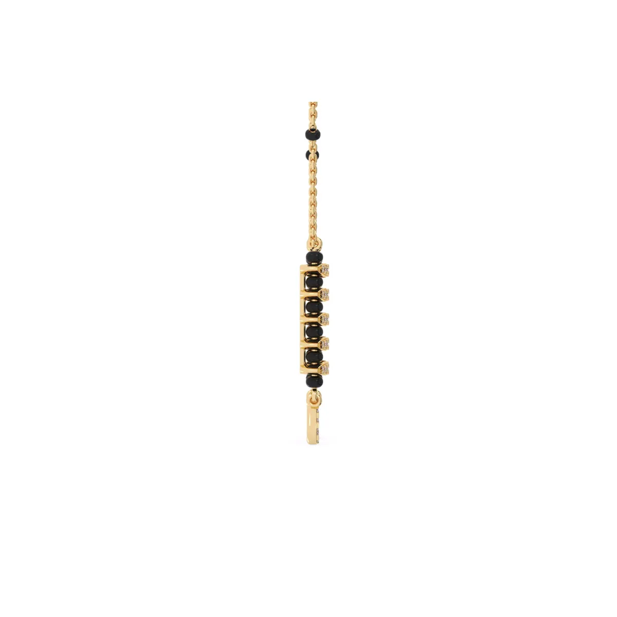 Charming Round Cluster Diamond Mangalsutra
