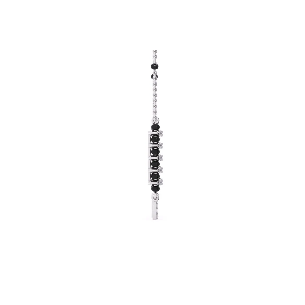 Charming Round Cluster Diamond Mangalsutra