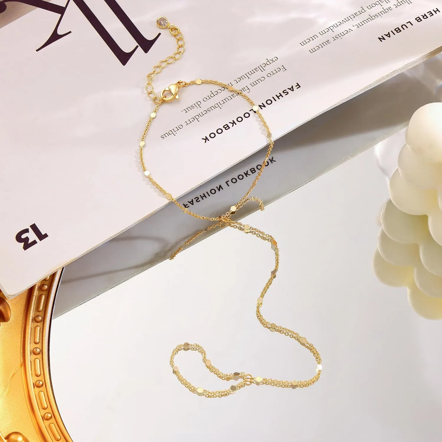 CHESKY Gold Hand Chain Bracelet for Women Trendy, Dainty 14k Gold Plated Ring Bracelets Hand Chain Hypoallergenic Finger Nail Bracelet Simple Gold Hand Jewelry for Women