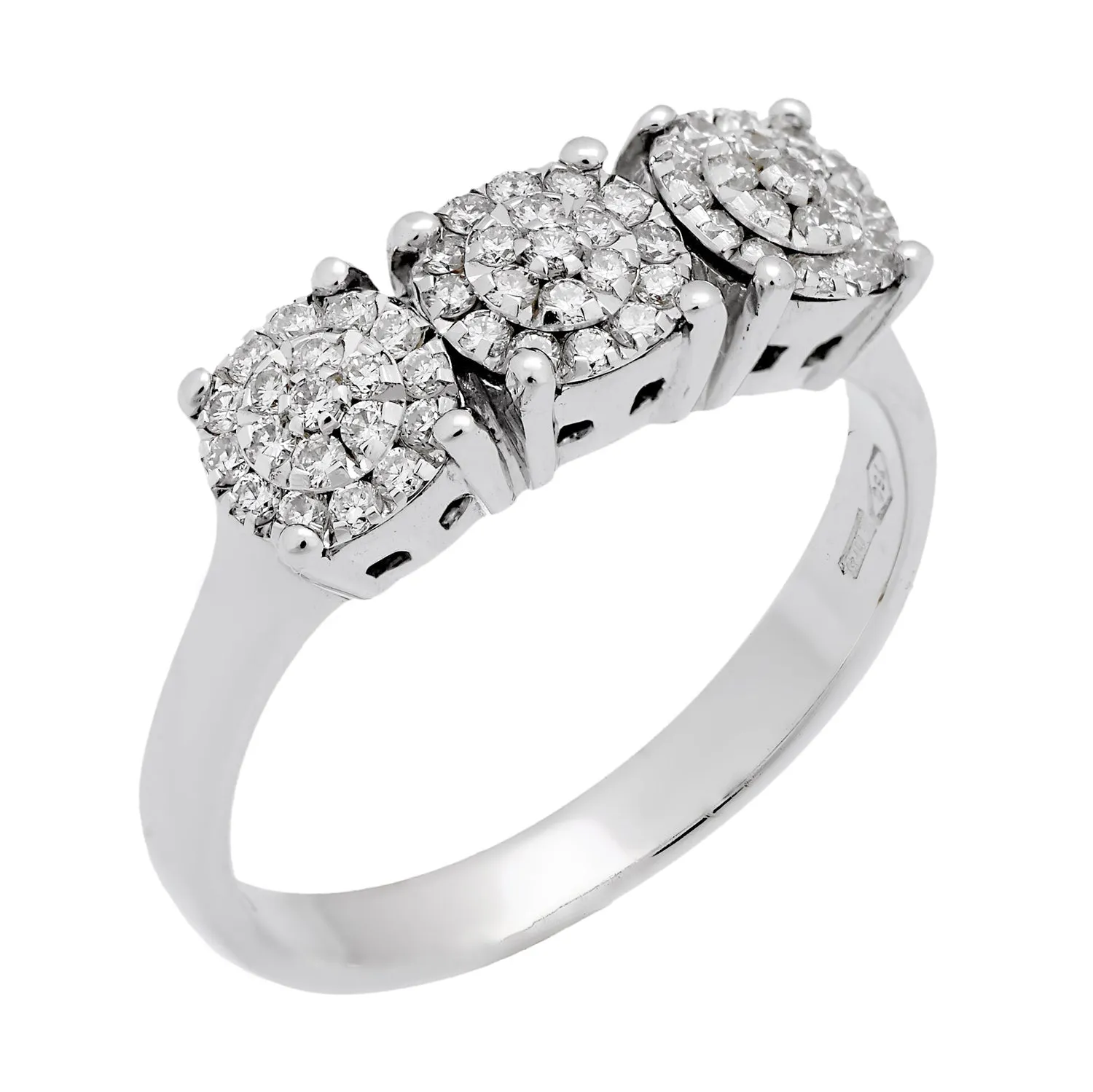 Chimento Past Present Future White Gold Diamond Ring