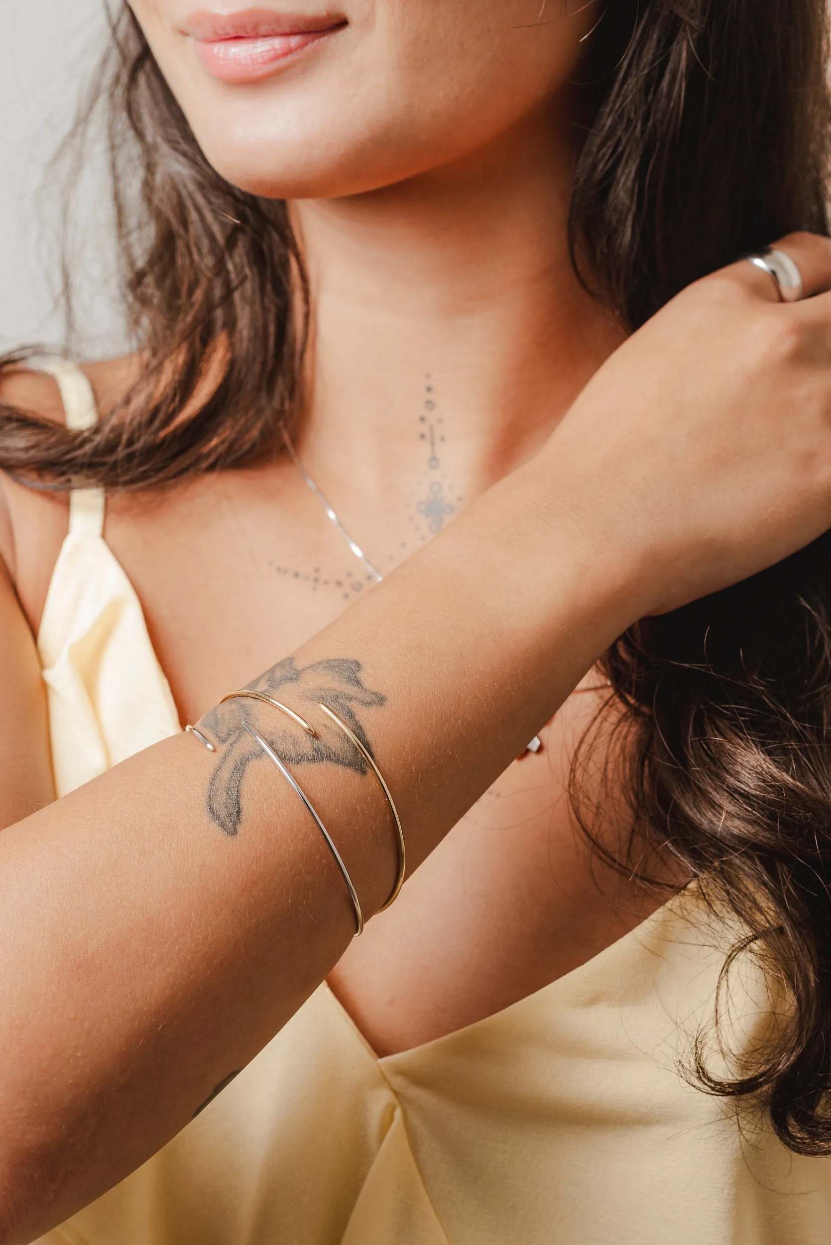 CHURI bangle Or Vermeil 14K