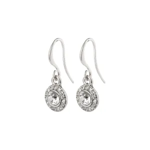 CLEMENTINE crystal earrings silver-plated