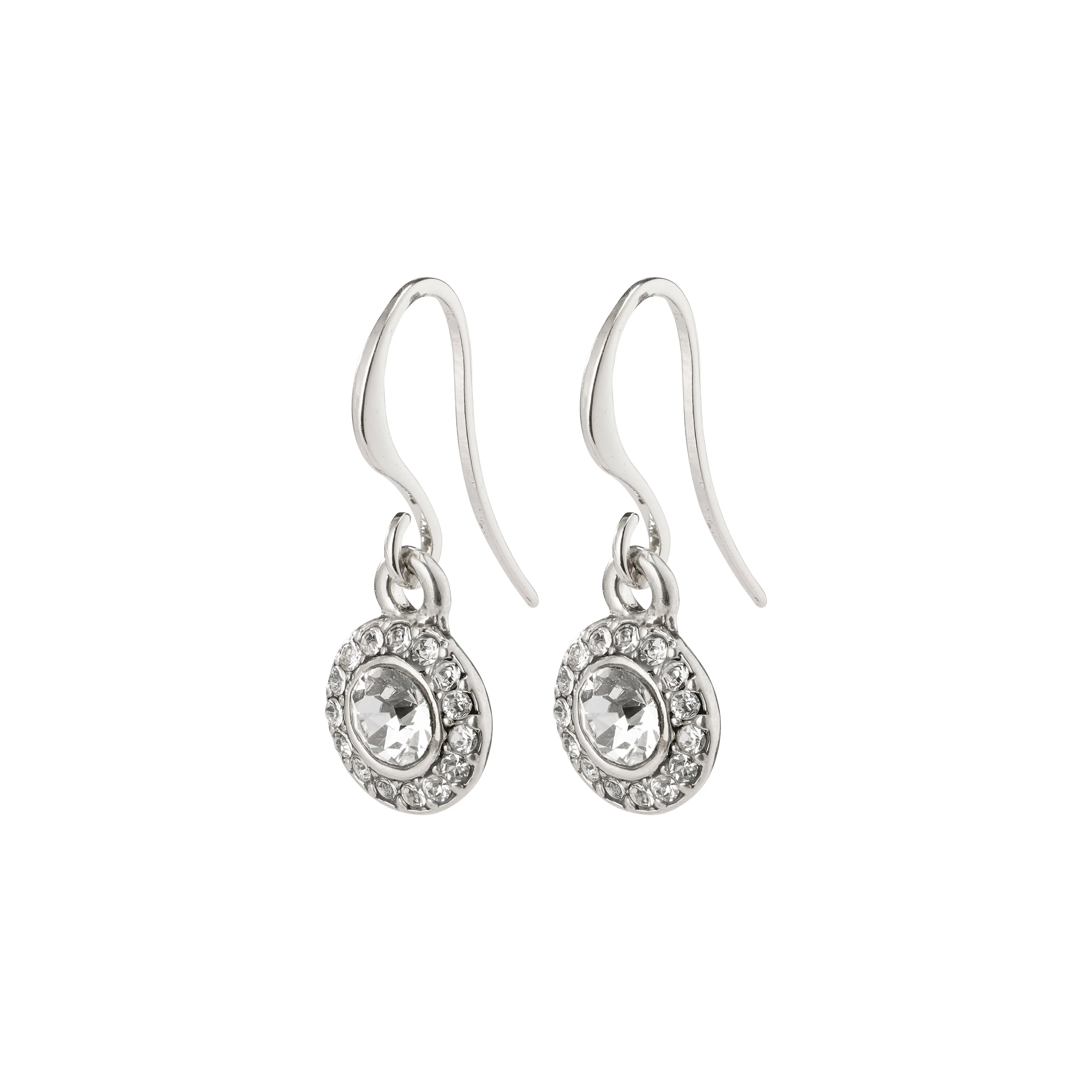 CLEMENTINE crystal earrings silver-plated