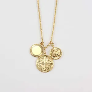 COLLEEN COINS PENDANT NECKLACE