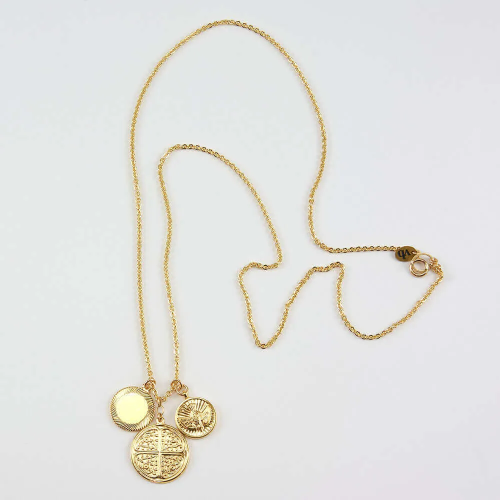 COLLEEN COINS PENDANT NECKLACE