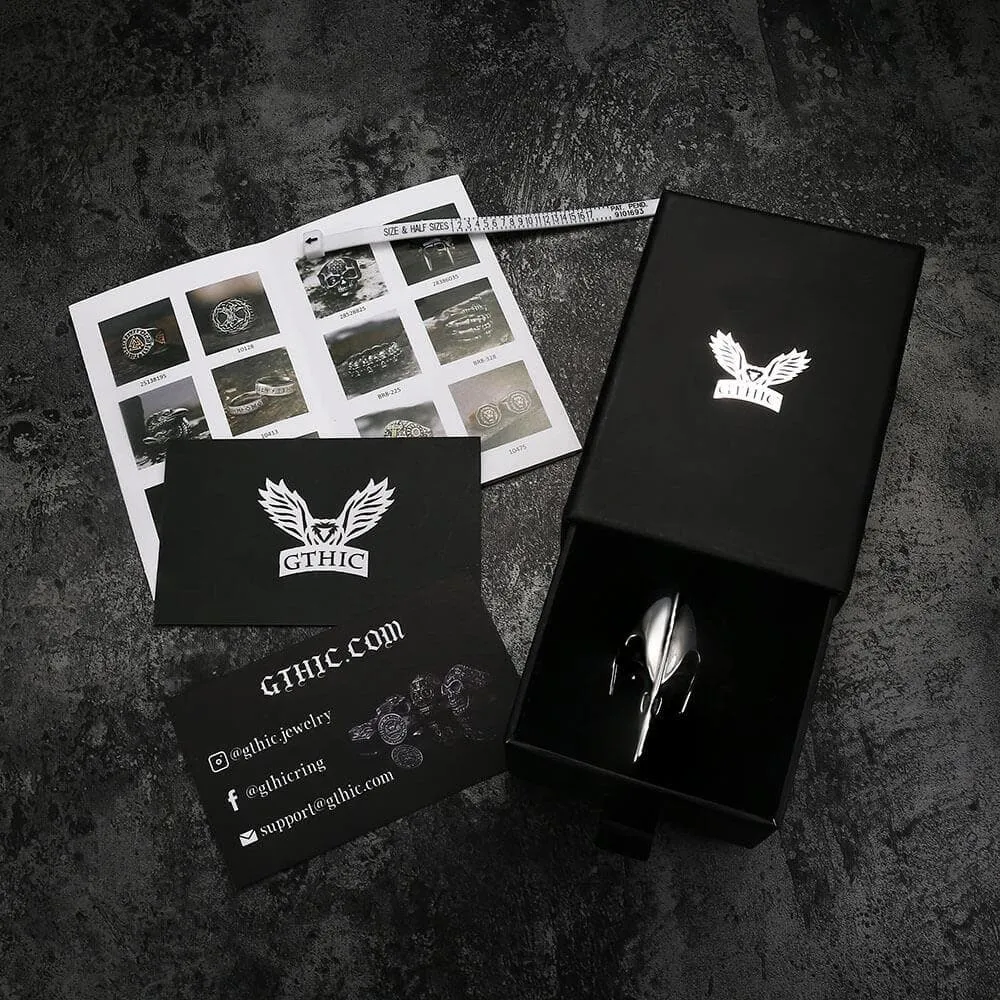 Crow Head Stainless Steel Beast Ring