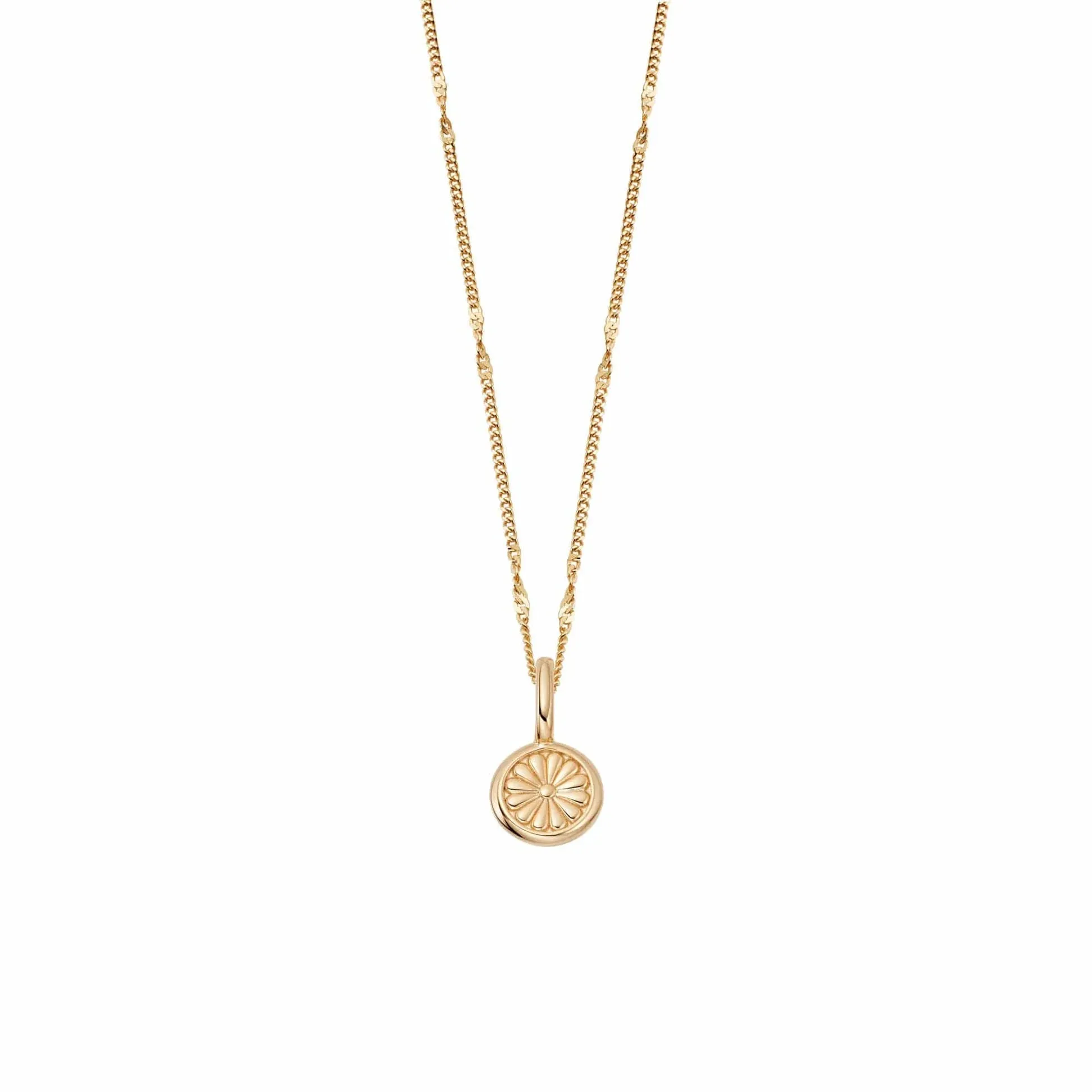Daisy London Daisy Bloom Mini Pendant Necklace, Gold