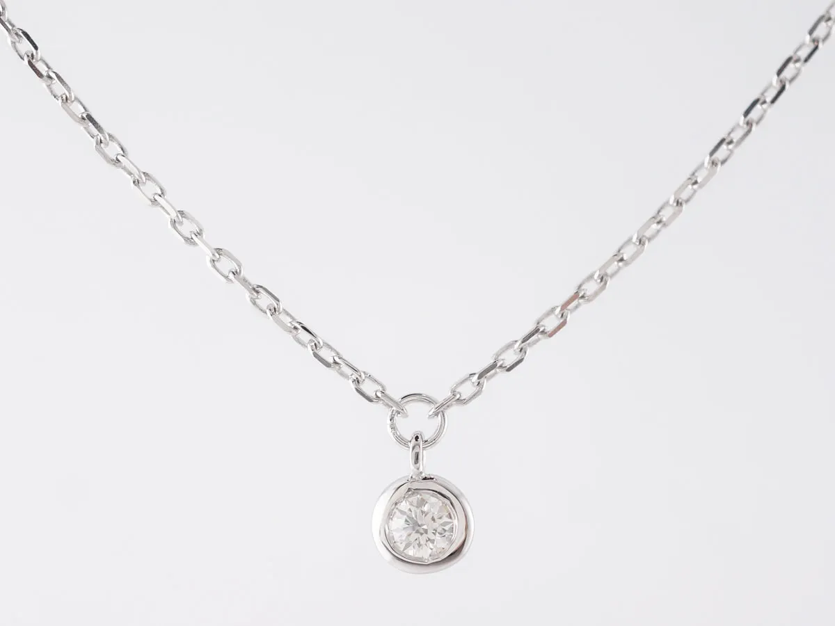 Delicate Diamond Necklace in 14k White Gold