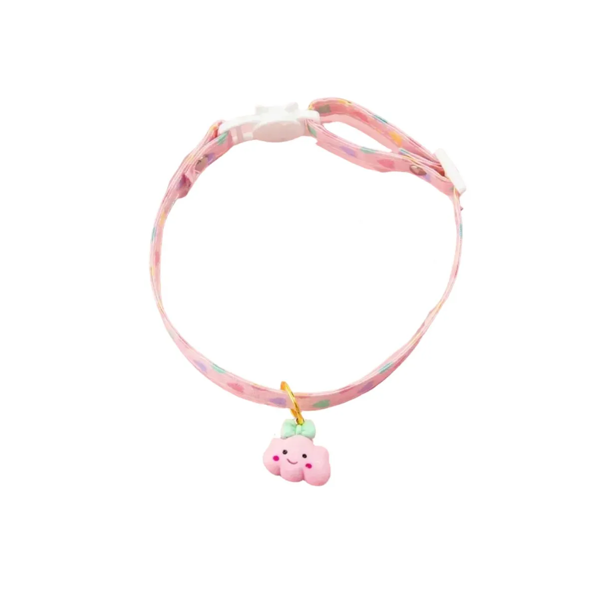 Deluxe Cloud Pastel Heart Pendant Collar