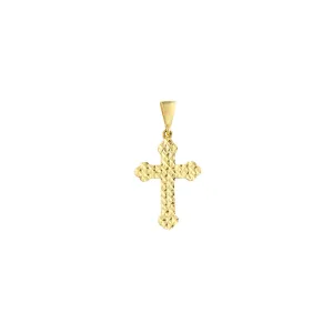 Diamond Cut Cross Pendant