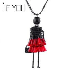 Doll Dress Pendant Necklace