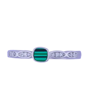 Emerald Line Ring