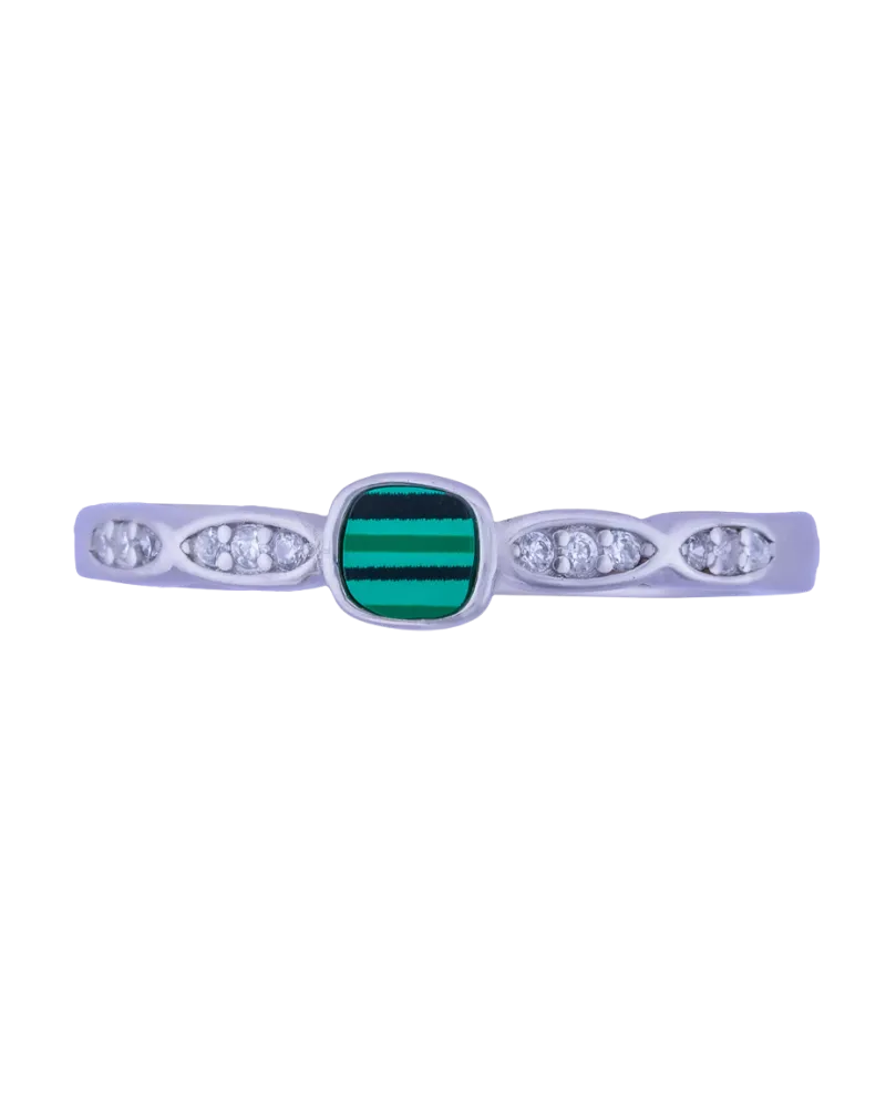 Emerald Line Ring