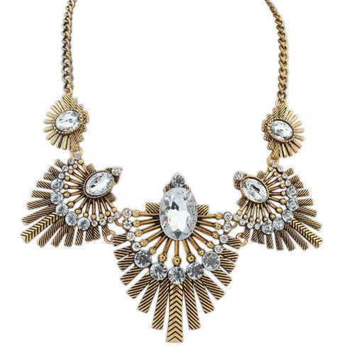 Fashion Jewelry Vintage Rinestones Choker Necklace For Woman Statement Necklaces & Pendants Gift