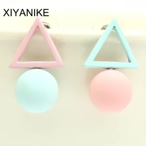 Fashionable Candy Color Stud Women Earrings