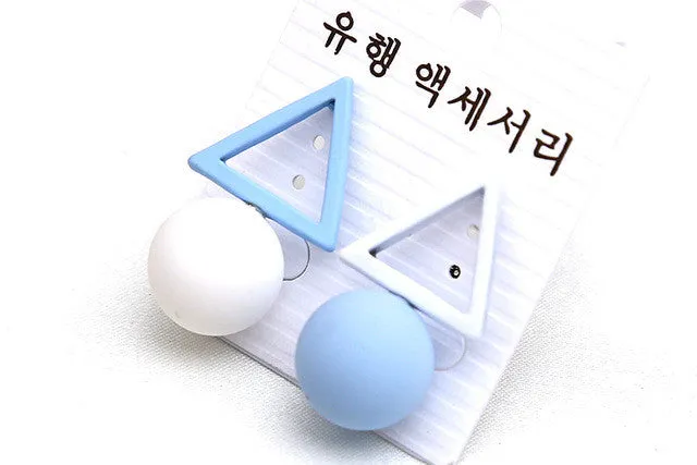 Fashionable Candy Color Stud Women Earrings